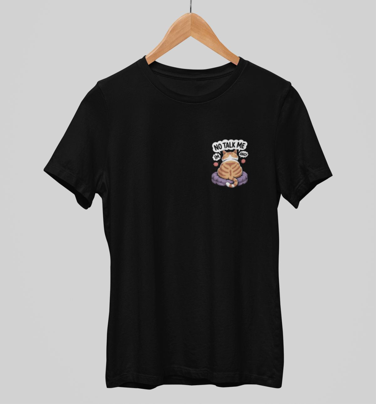 Svart UNISEX T-shirt Angy