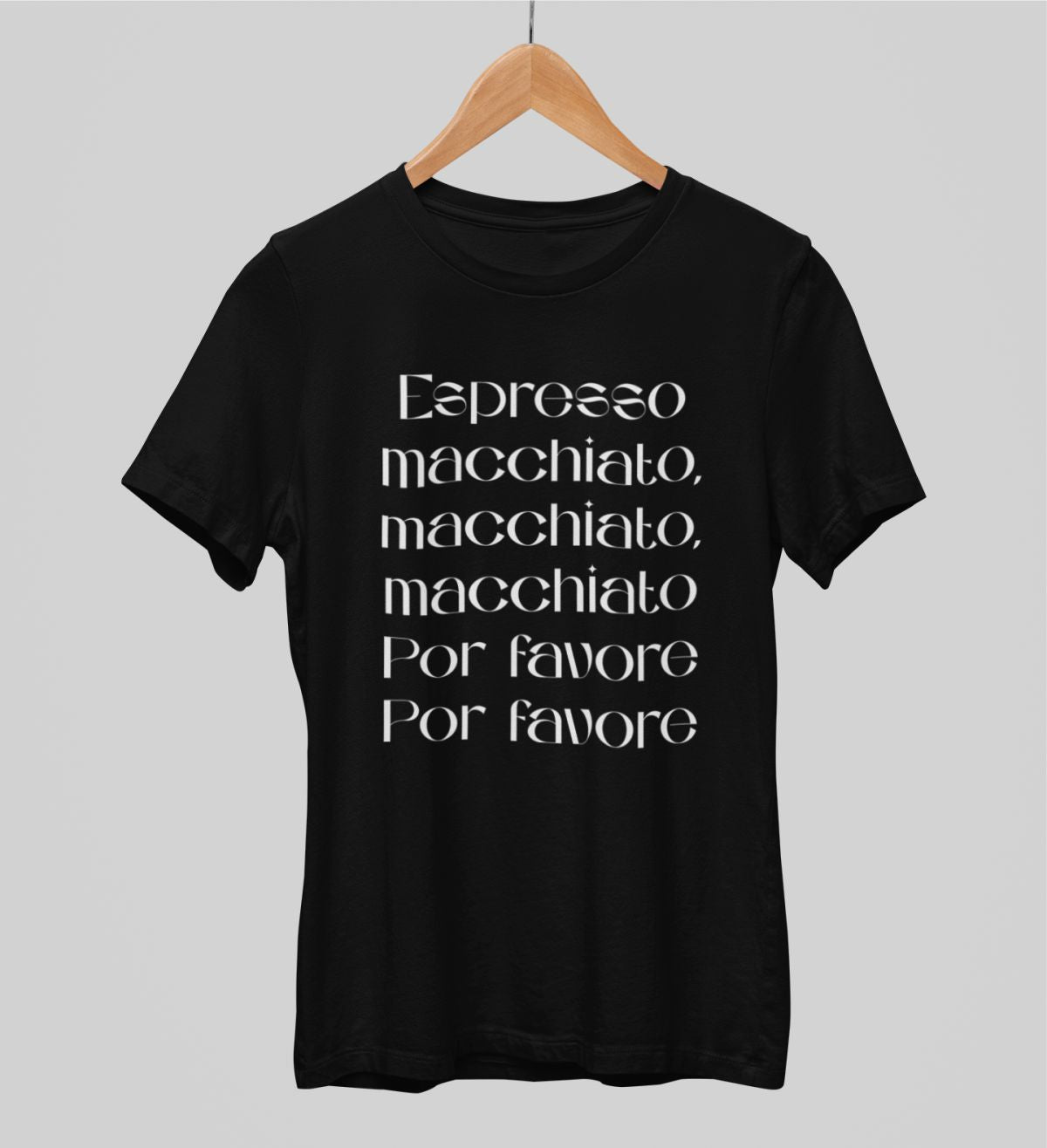 Svart UNISEX T-shirt Espresso