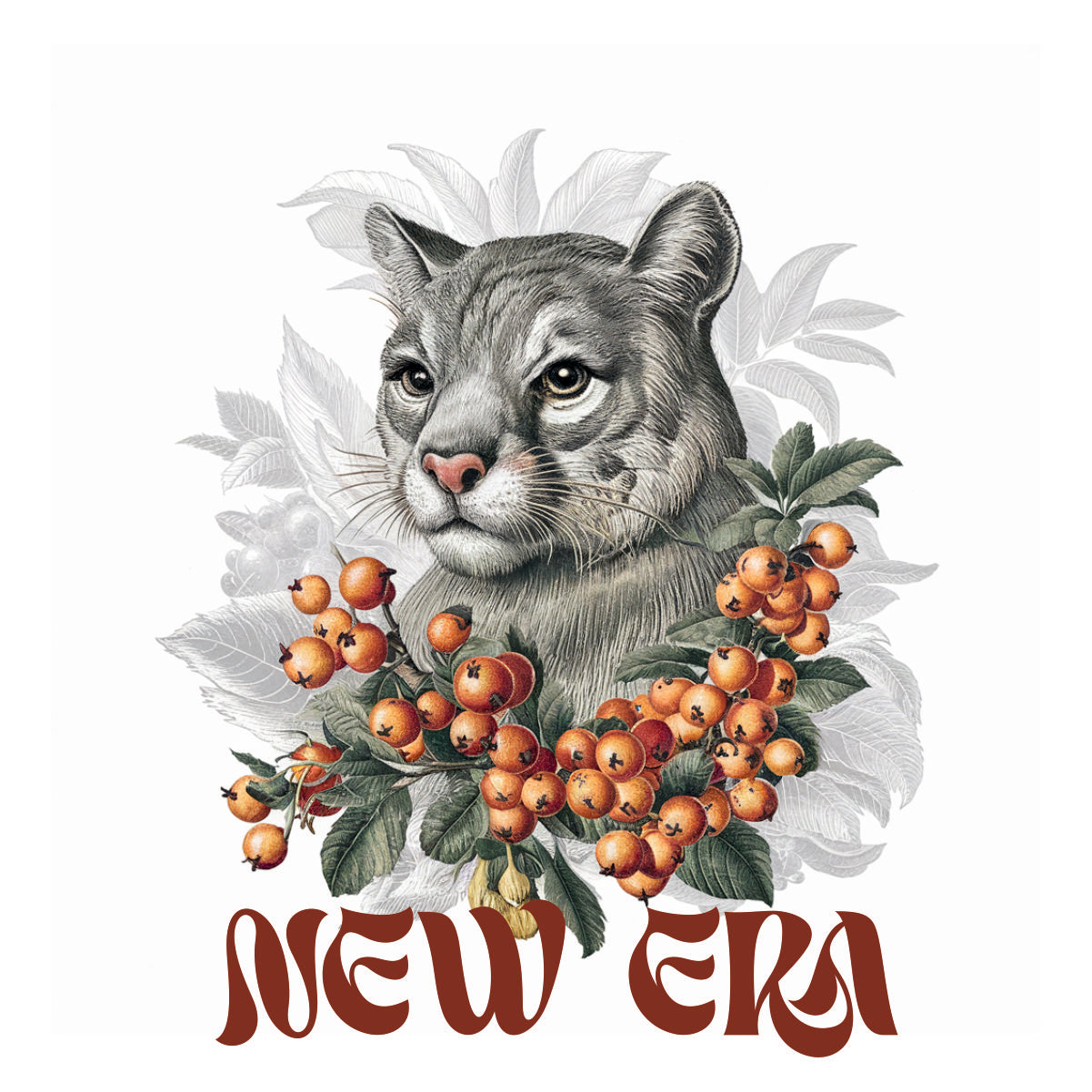 Vit UNISEX T-shirt med ryggtryck “New Era”