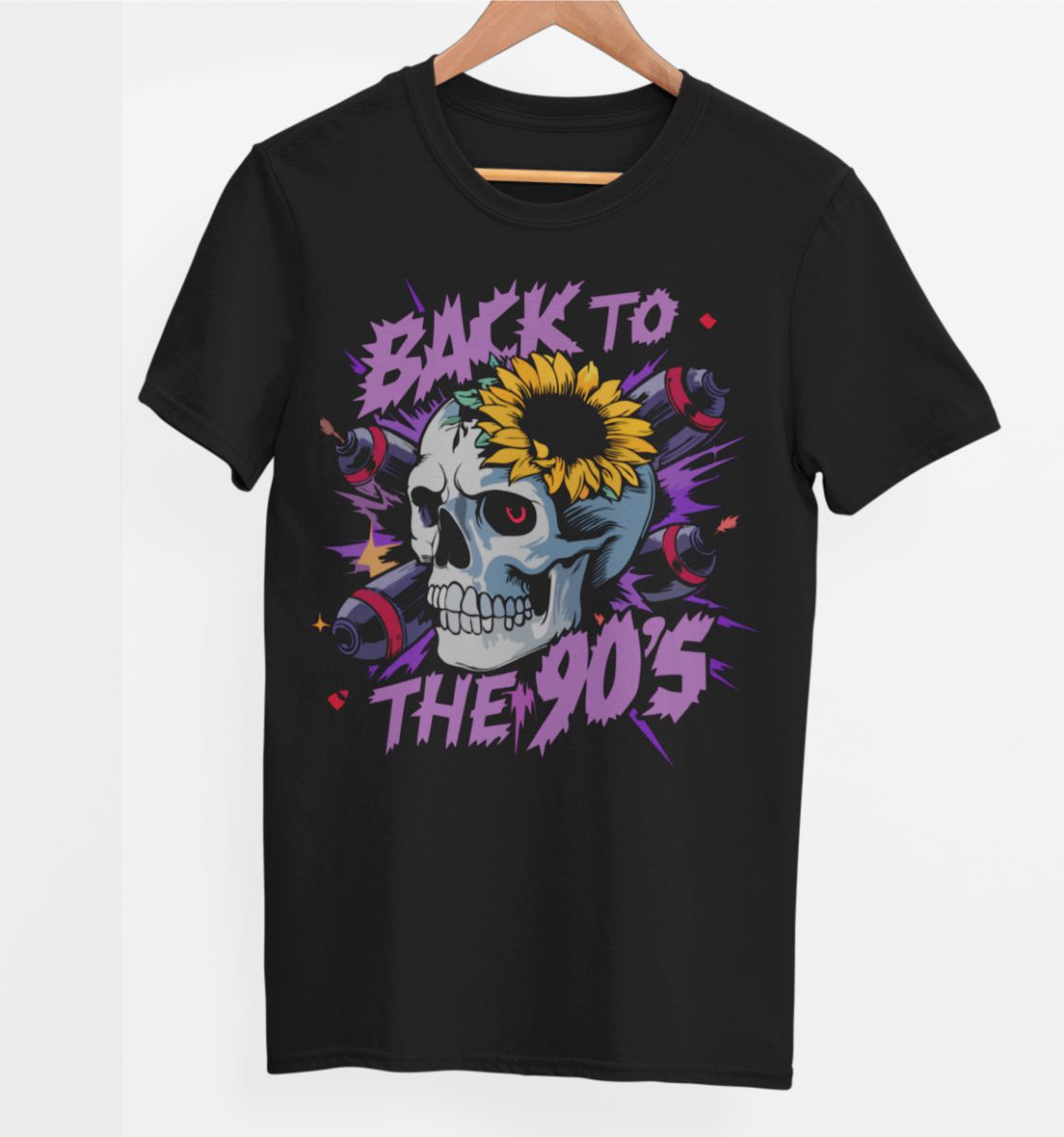 Svart UNISEX T-shirt ”Back to the 90's”