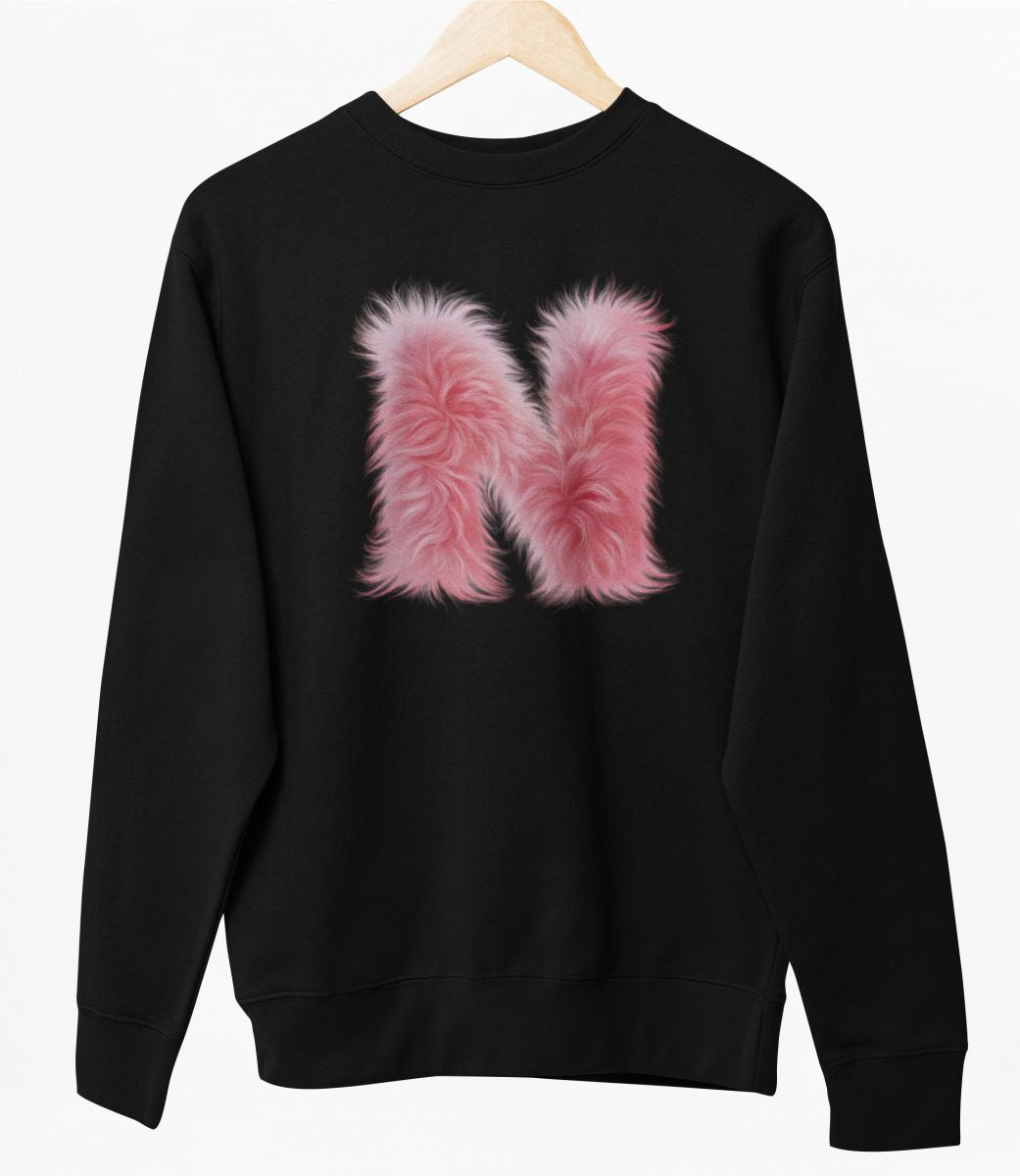 Svart UNISEX tröja “N Buchstabe”