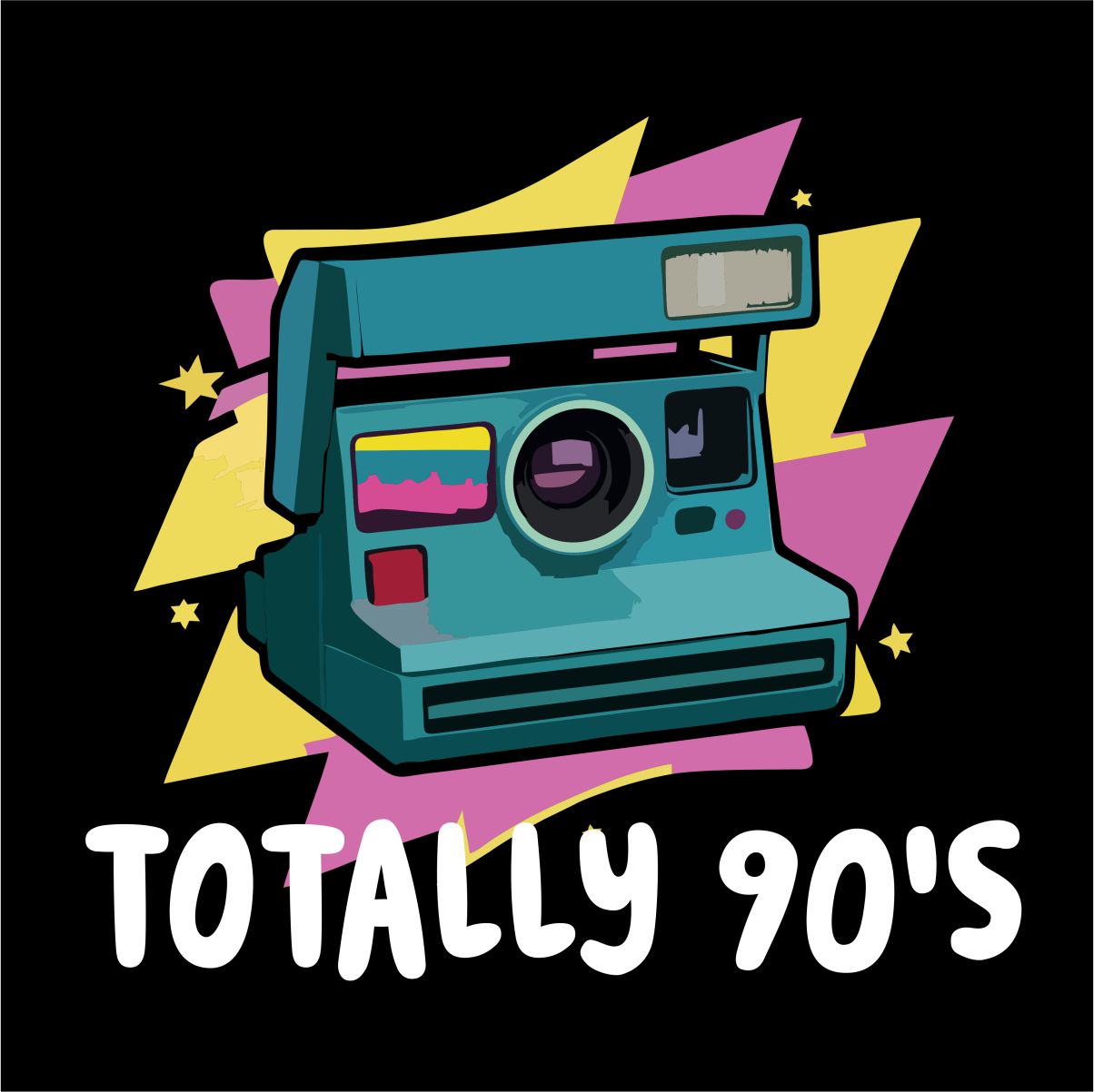 Svart UNISEX T-shirt ”Totally 90's”