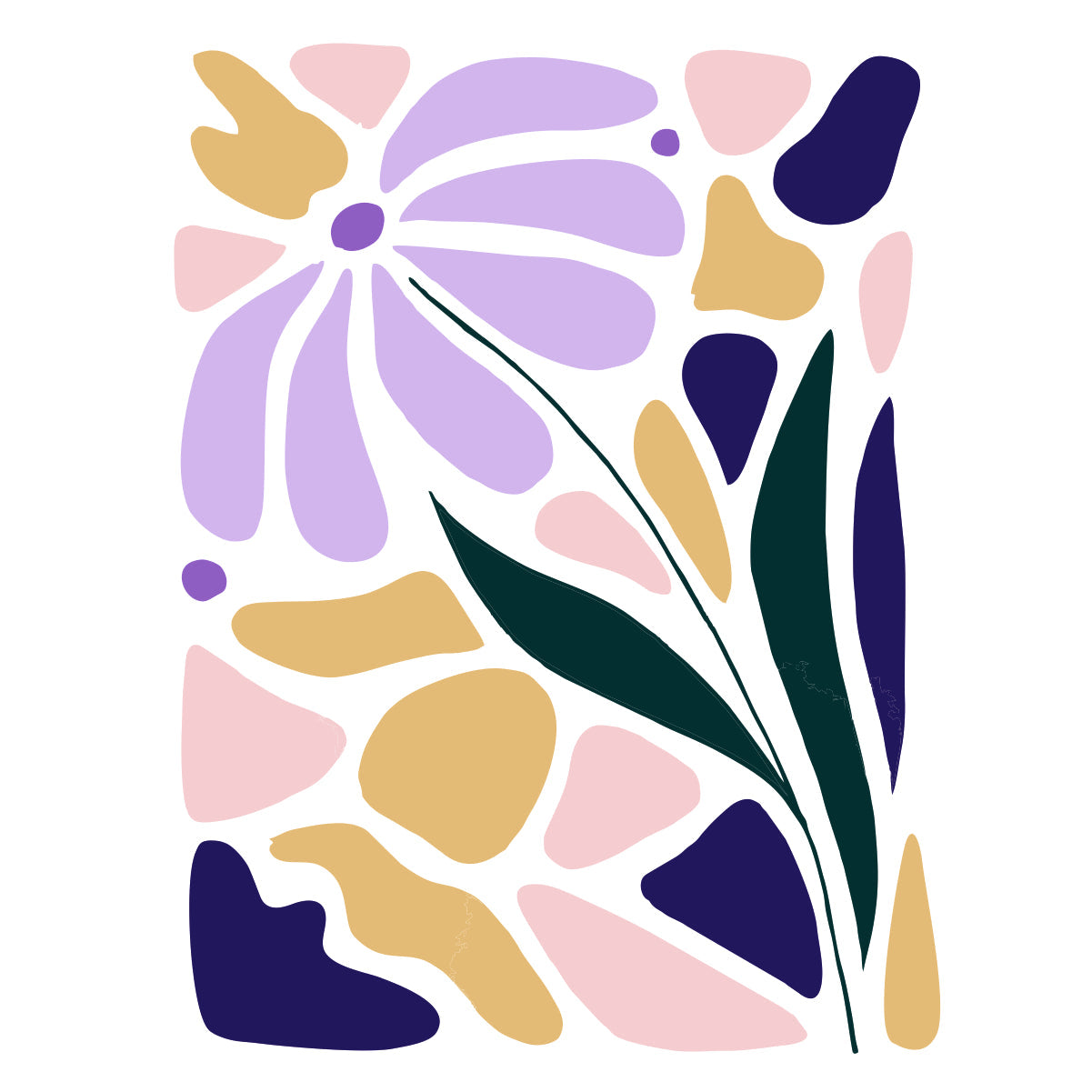 Vit UNISEX T-shirt "Lila"