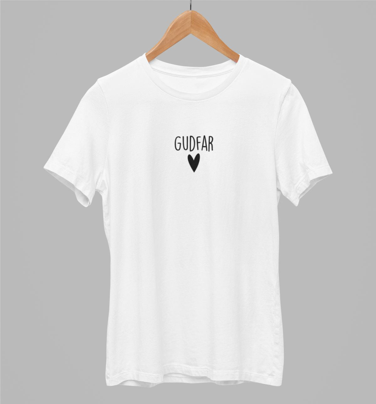 Vit UNISEX T-shirt “Gudfar”