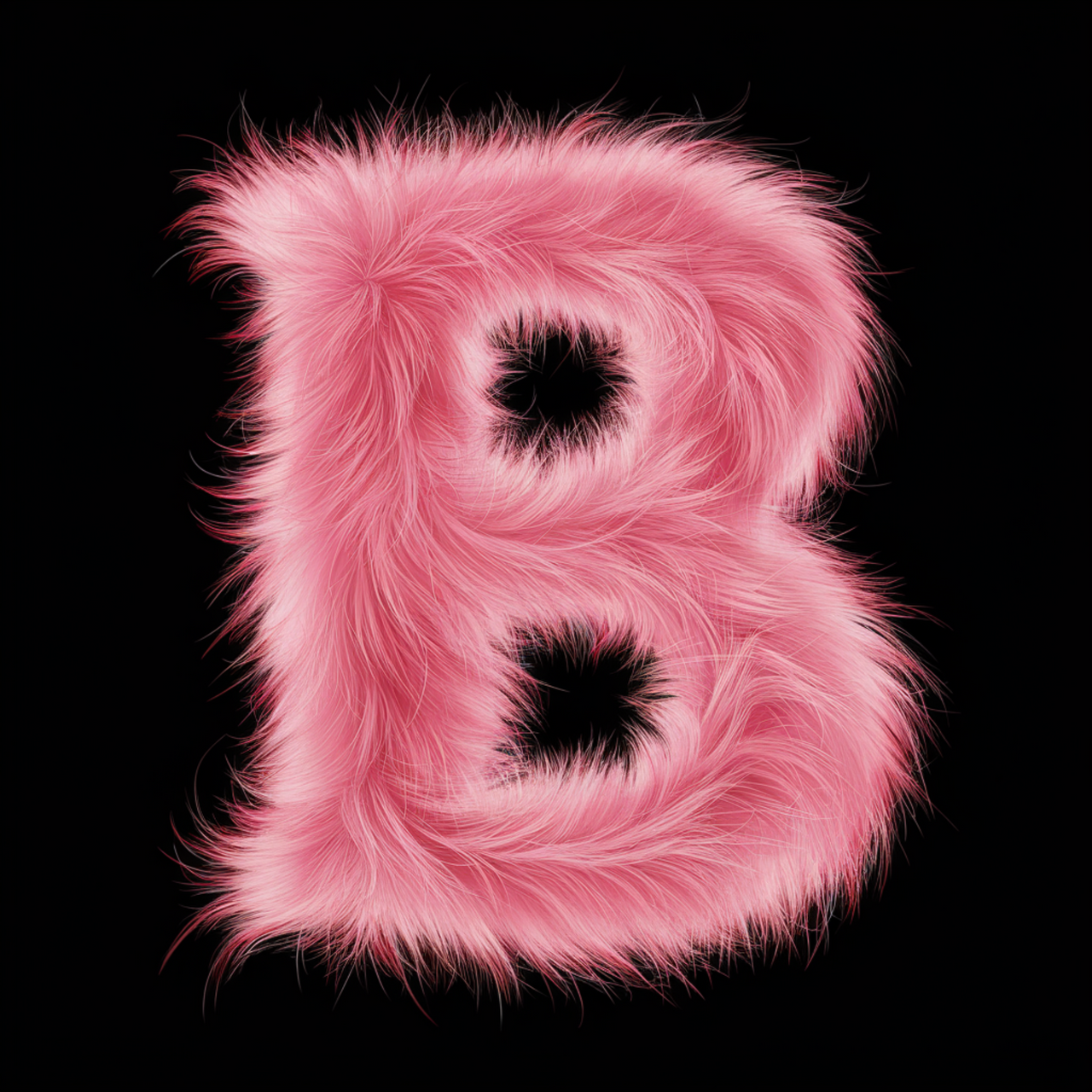 Svart UNISEX T-shirt “B Buchstabe”