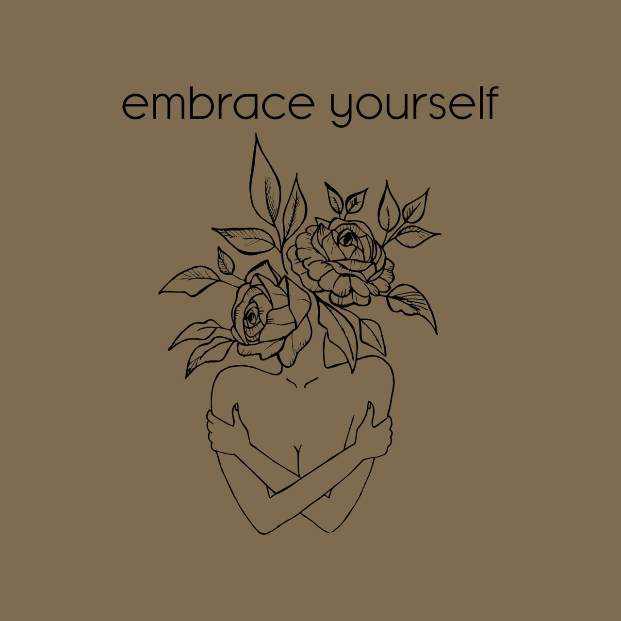 Kaki UNISEX T-särk Armasta end