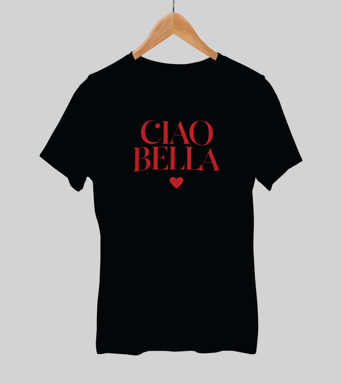 Svart UNISEX T-shirt “CIAO BELLA”
