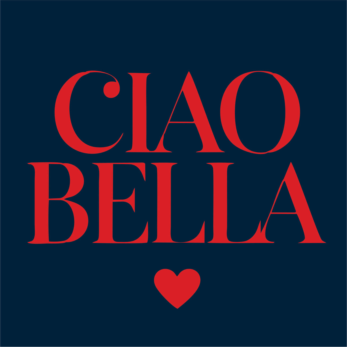 Blå UNISEX tröja “CIAO BELLA”