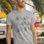 Grau meliertes T-Shirt Naturmotive